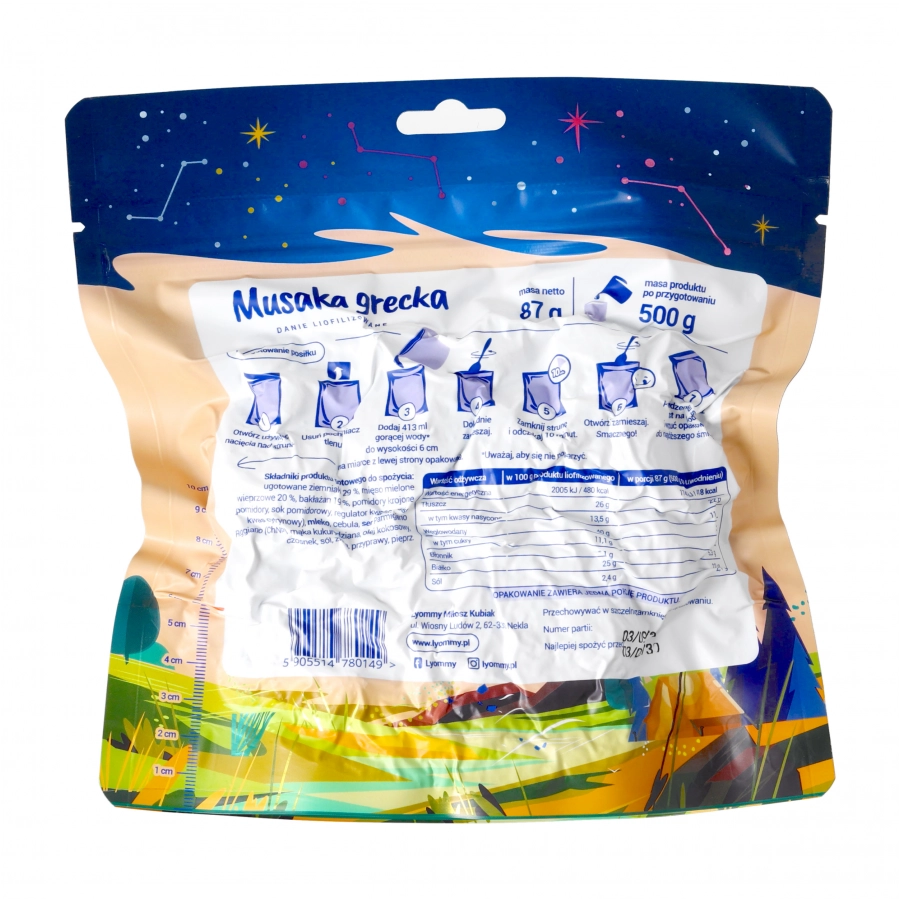 Musaka grecka Lyommy 500 g 2/2