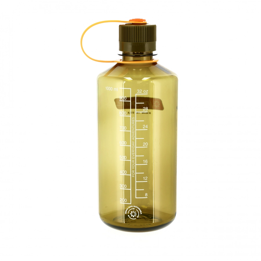 Nalgene Narrow Mouth 1 L Olive Bottle 2/3