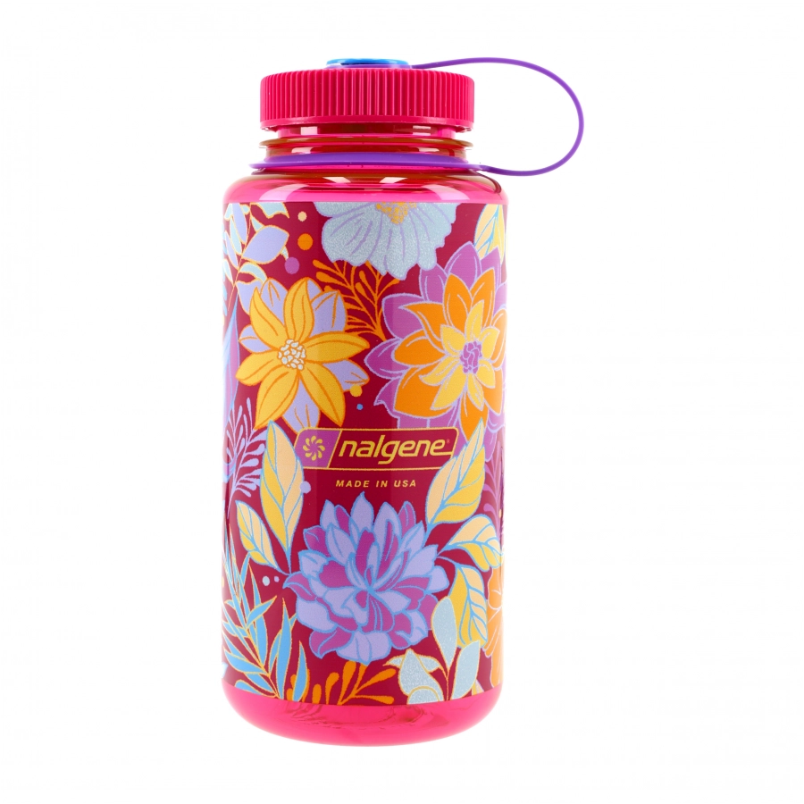 Nalgene Wide Mouth 1 L Botanical Florals Bottle 1/4