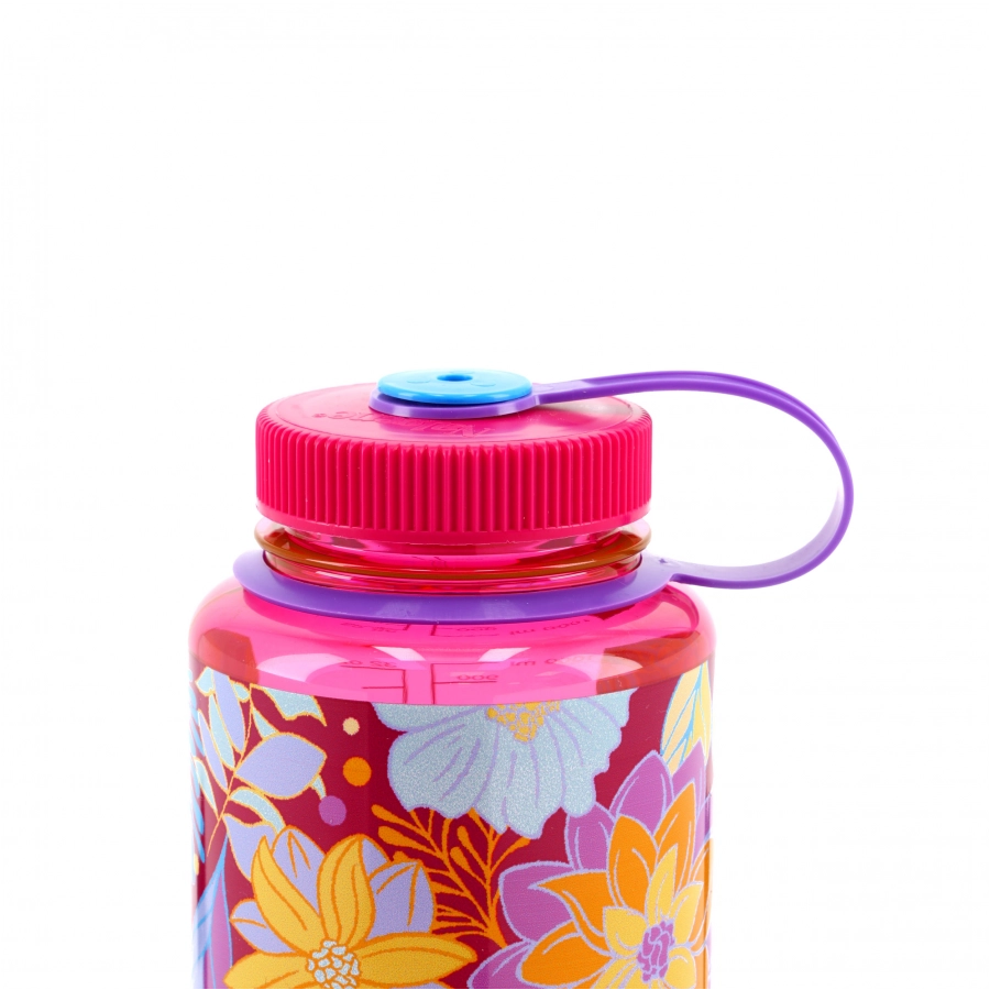 Nalgene Wide Mouth 1 L Botanical Florals Bottle 3/4