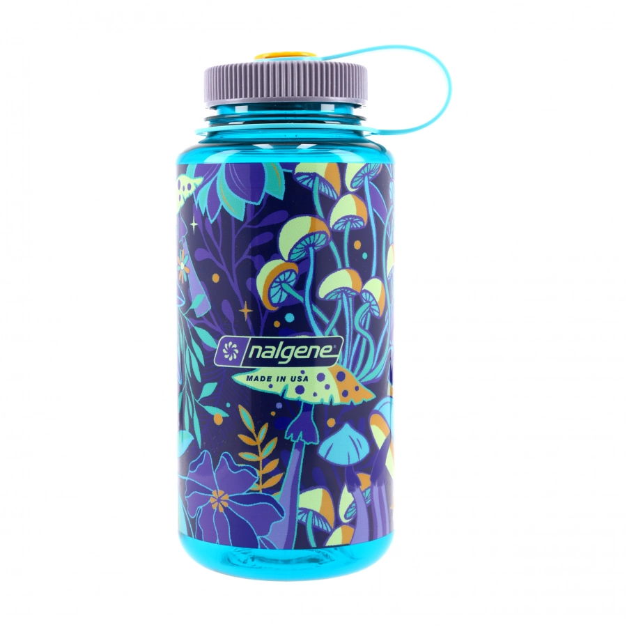 Nalgene Wide Mouth 1 L Botanical Mushrooms Bottle 1/4