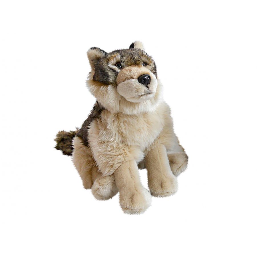 Nature De Brenne wolf mascot 28 cm gray 1/1