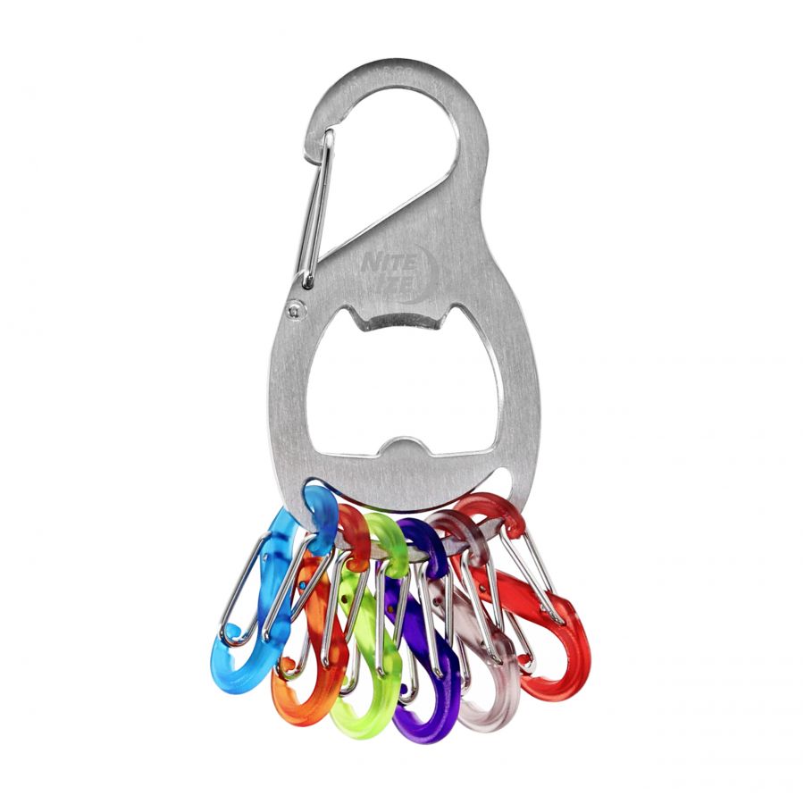 Nite Ize S-Biner key ring with carabiners 1/2
