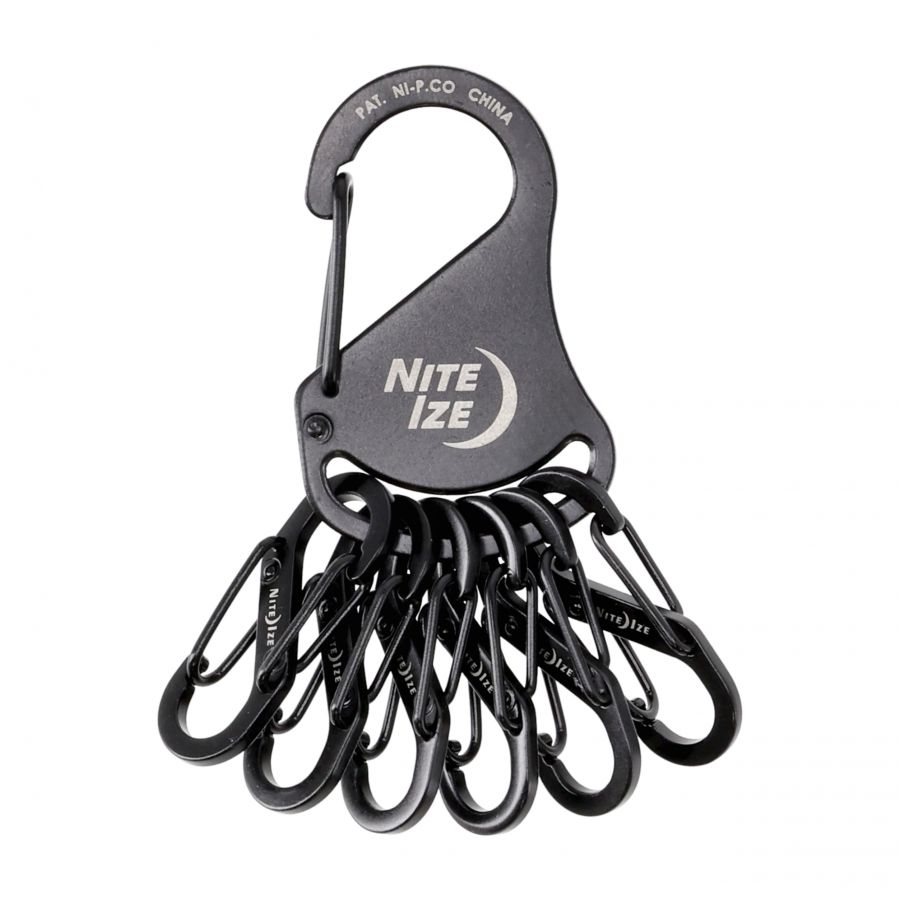 Nite Ize S-Biner key ring with carabiners 1/2