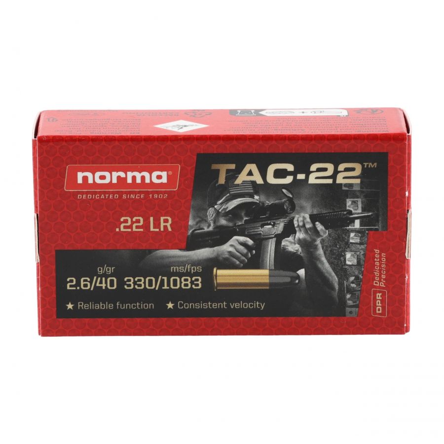 Norma .22 LR TAC-22 ammunition 4/4