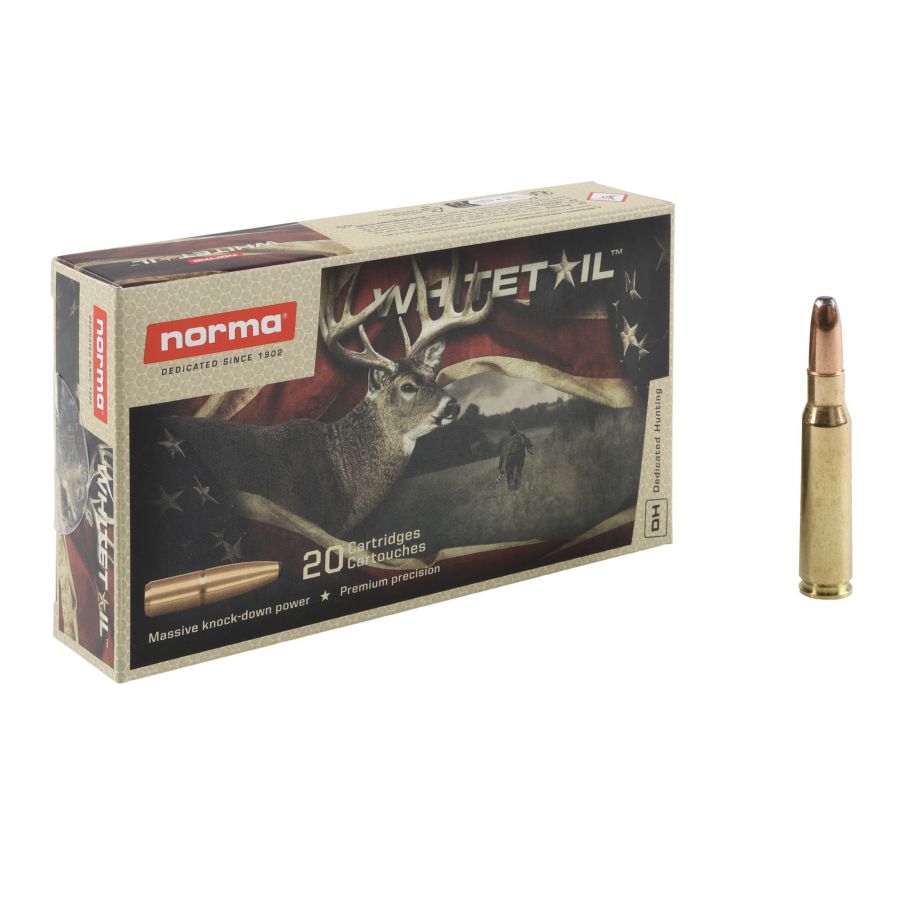 Norma ammunition cal. 308 Win. Whitetail SP 180 gr 1/4