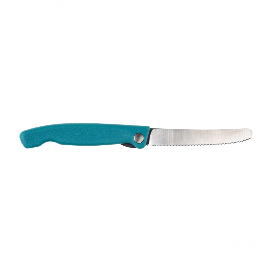 Nóż kuchenny składany Victorinox Swiss Classic Picnic Knife 6.7834.FC1 ząbkowany z zaokrąglonym czubkiem zielony
 2/7