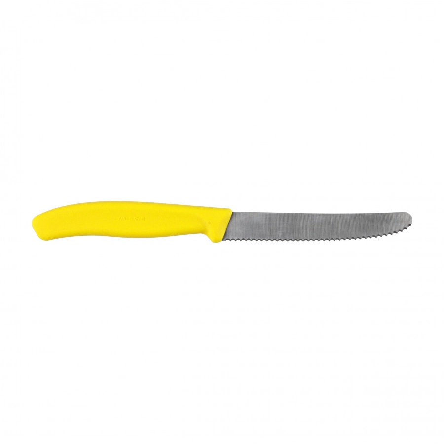 Nóż kuchenny Victorinox Swiss Classic 6.7838.C1 ząbkowany z zaokrąglonym czubkiem żółtym 2/3