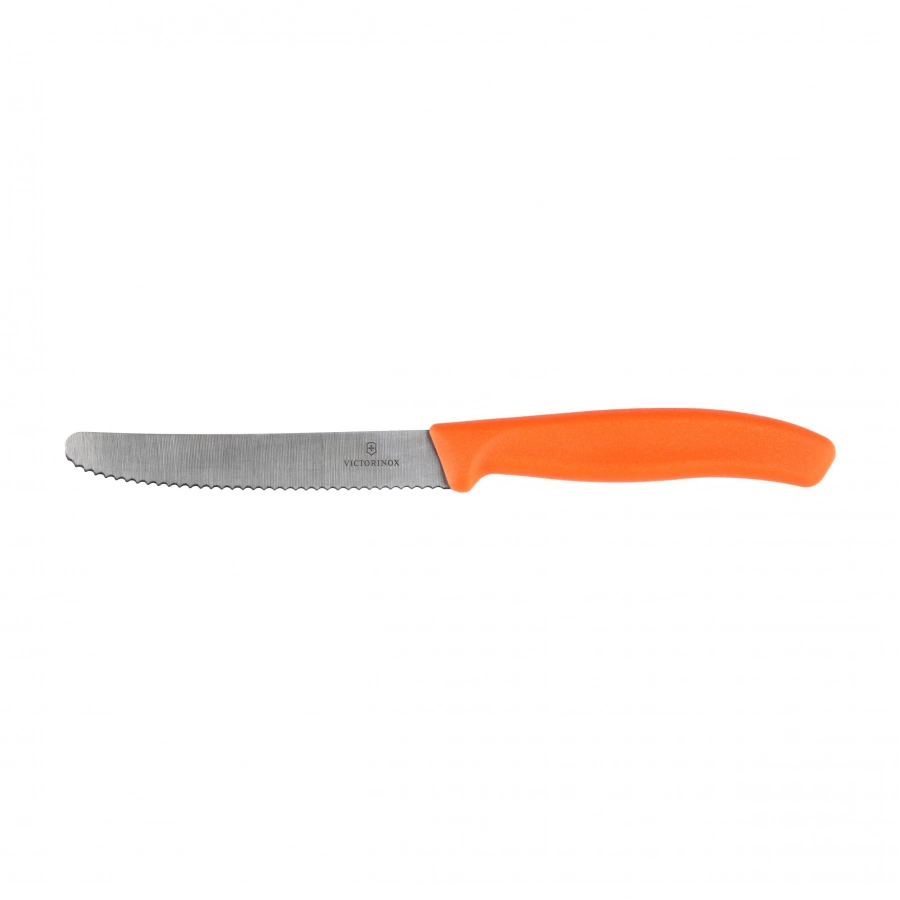 Nóż kuchenny Victorinox Swiss Classic 6.7839.C1 ząbkowany z zaokrąglonym czubkiem pomarańczowy
 1/3