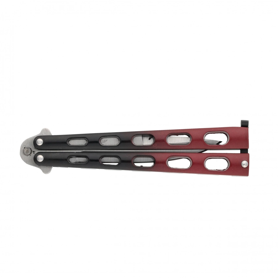 Nóż motylkowy Joker JKR595 czarno-czerwony 4/6