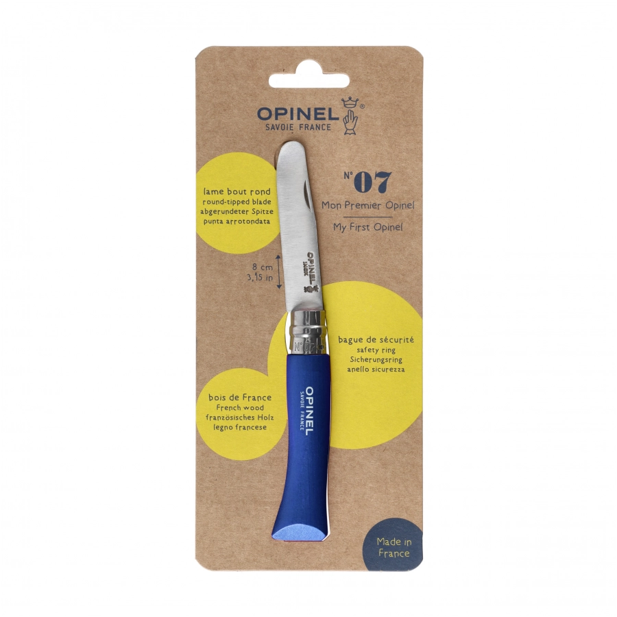 Nóż My First Opinel 07 niebieski 4/4