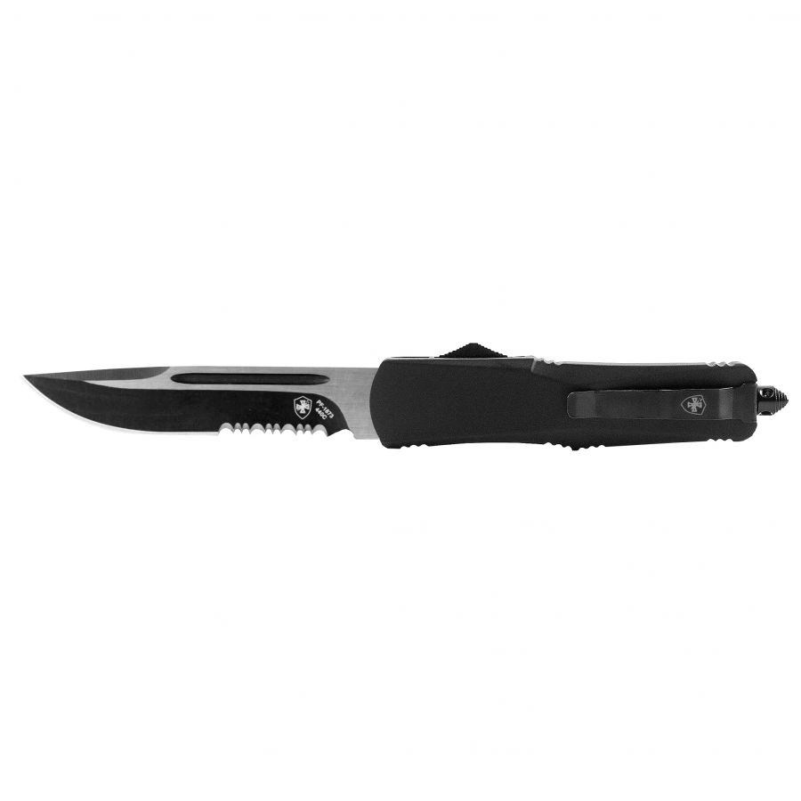 Nóż OTF Templar Knife Large Black Rubber Dagger Serrated Black 1/1