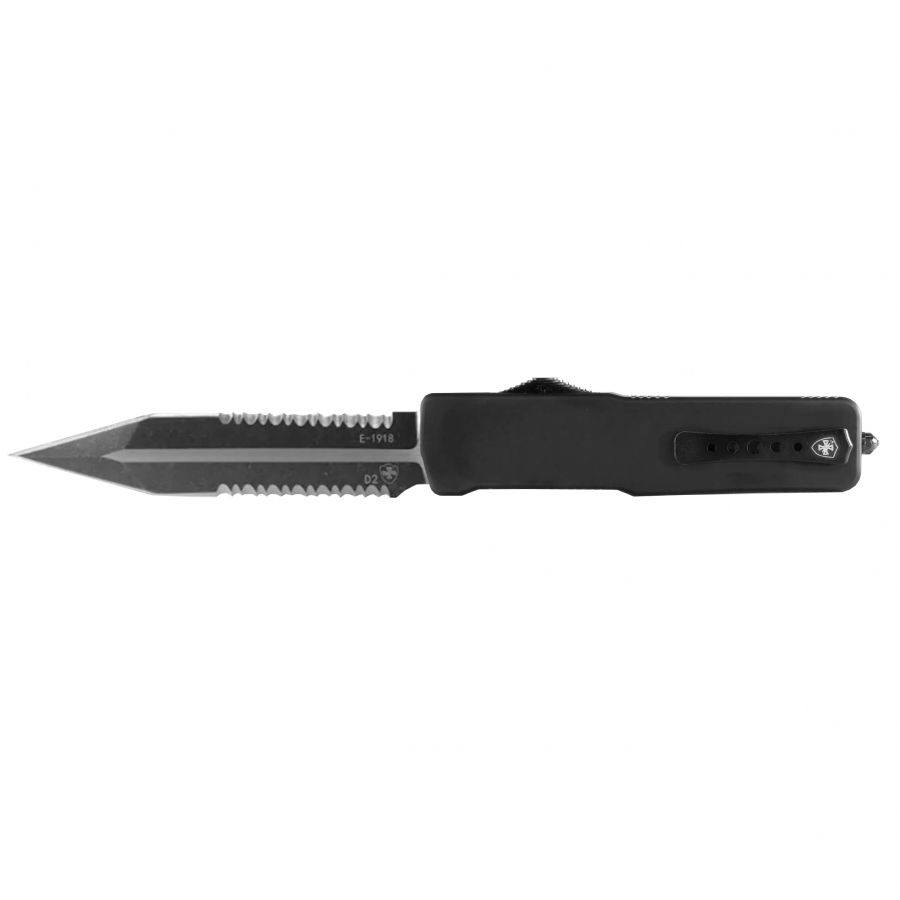 Nóż OTF Templar Knife Large Zinc Black Rubber Dagger Serrated Black 1/1