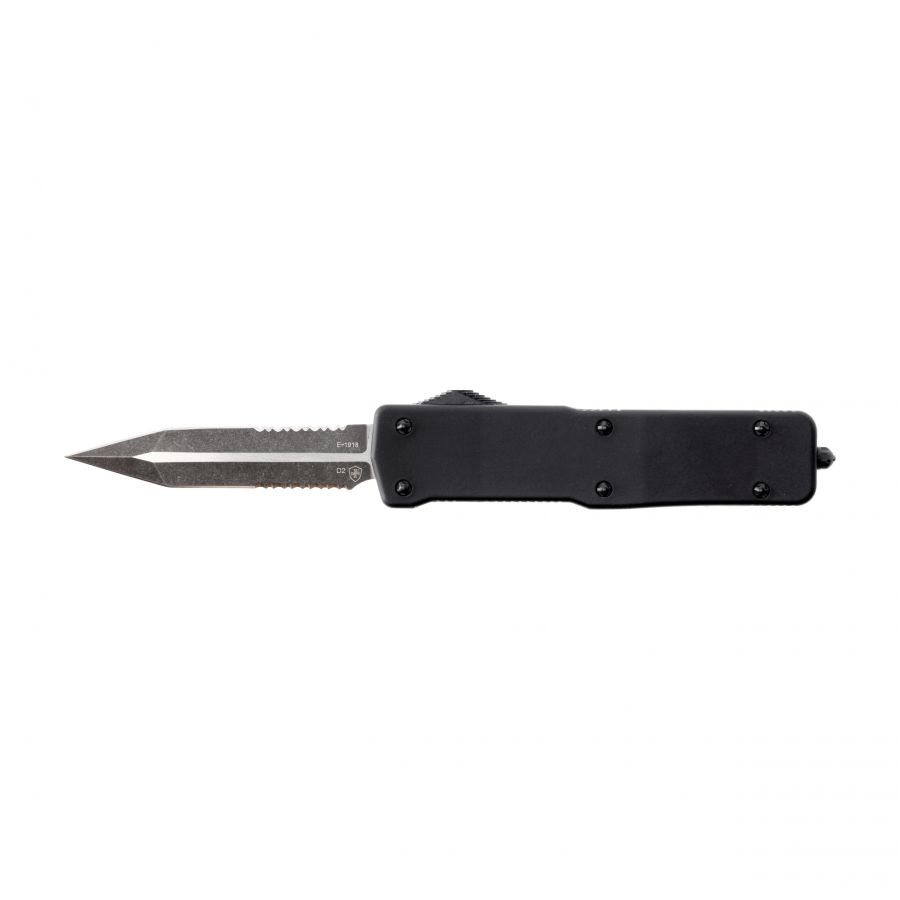 Nóż OTF Templar Knife Large Zinc Black Rubber Dagger Serrated Black 1/6