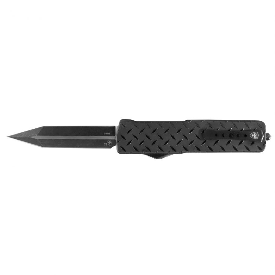 Nóż OTF Templar Knife Slim Aluminium Diamond Plate Dagger Black 1/1