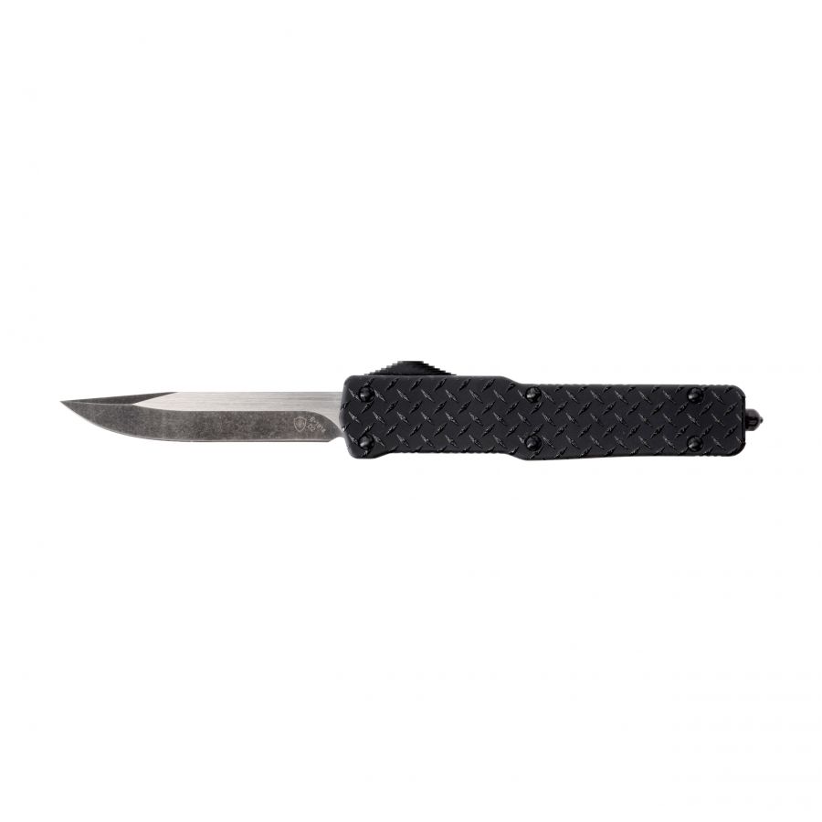 Nóż OTF Templar Knife Slim Aluminium Diamond Plate Drop Black 1/6