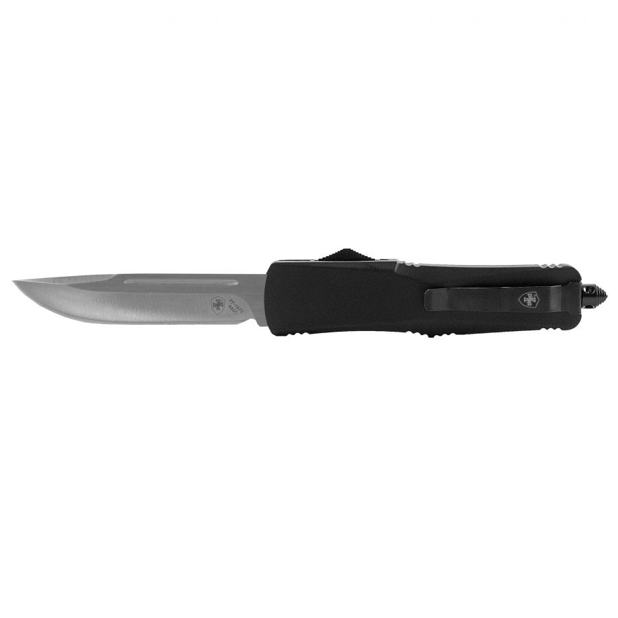 Nóż OTF Templar Knife Small Black Rubber Drop Silver 1/1