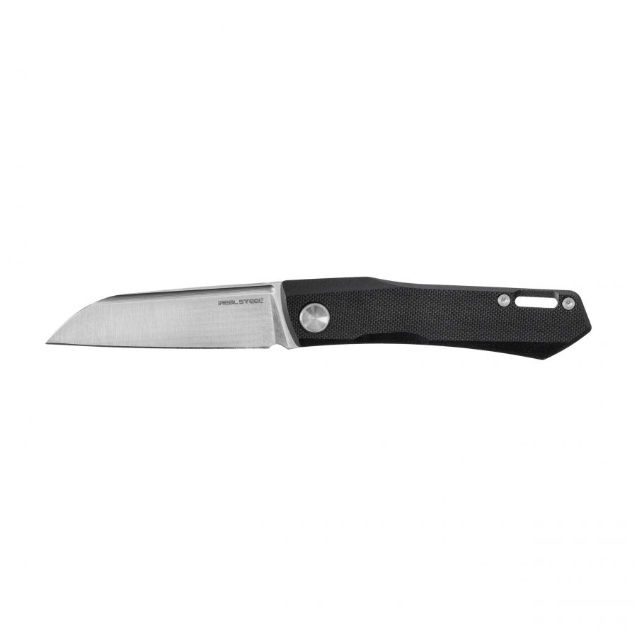 Nóż Real Steel RSK Solis Lite czarno-satynowy, składany 1/5