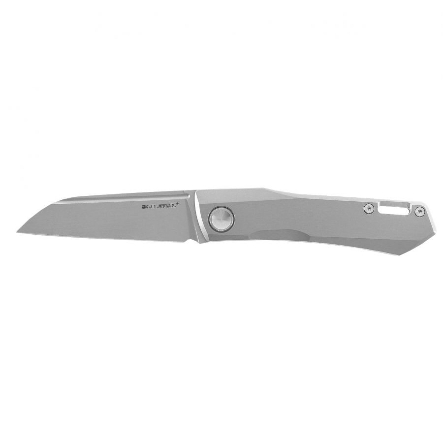 Nóż Real Steel RSK Solis Lite satynowo-tytanowy, składany 1/4