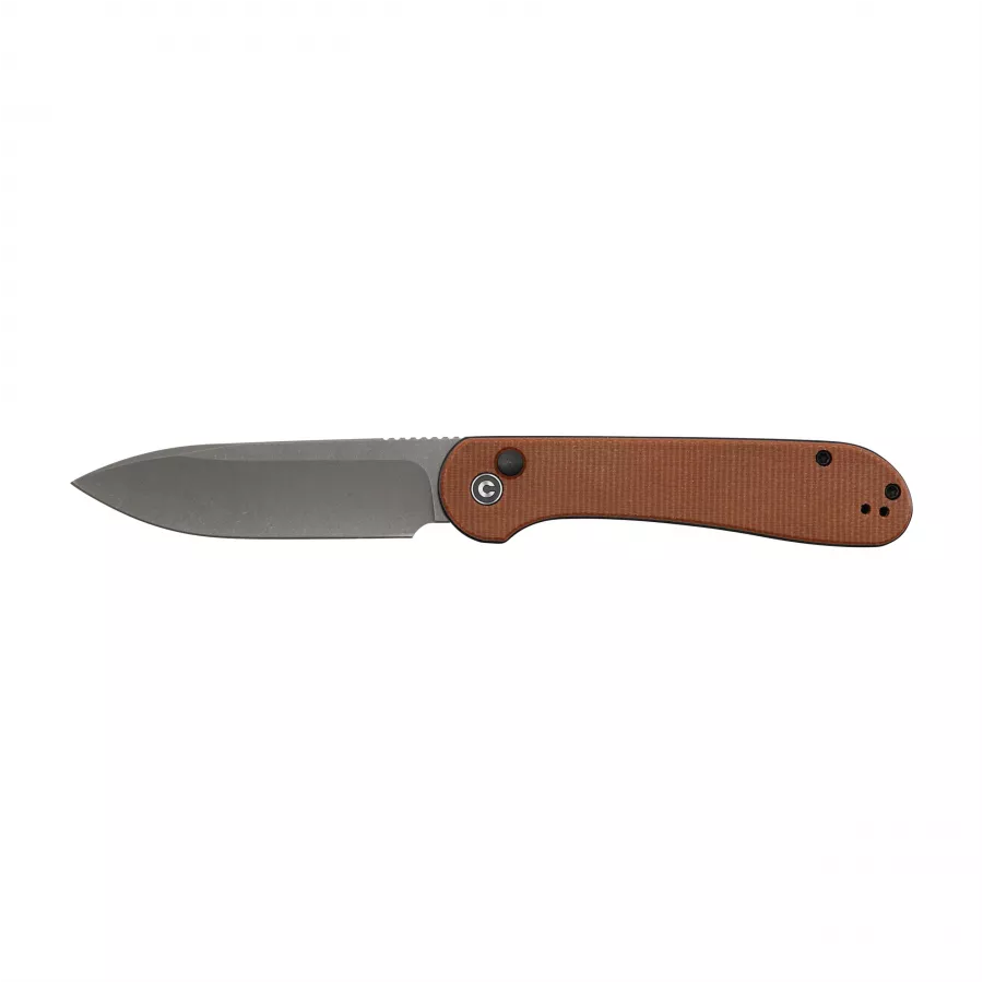 Nóż składany Civivi Button Lock Elementum C2103D brown micarta 1/7
