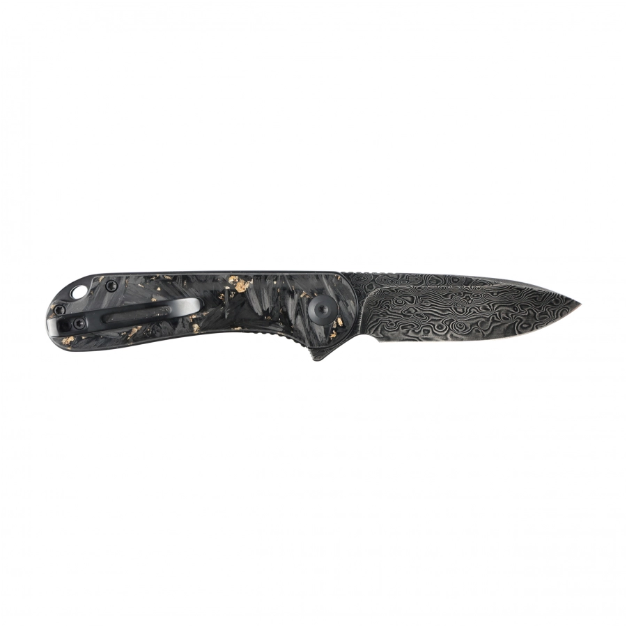 Nóż składany Civivi Elementum C907C-DS1 shredded carbon fiber / golden black 2/7