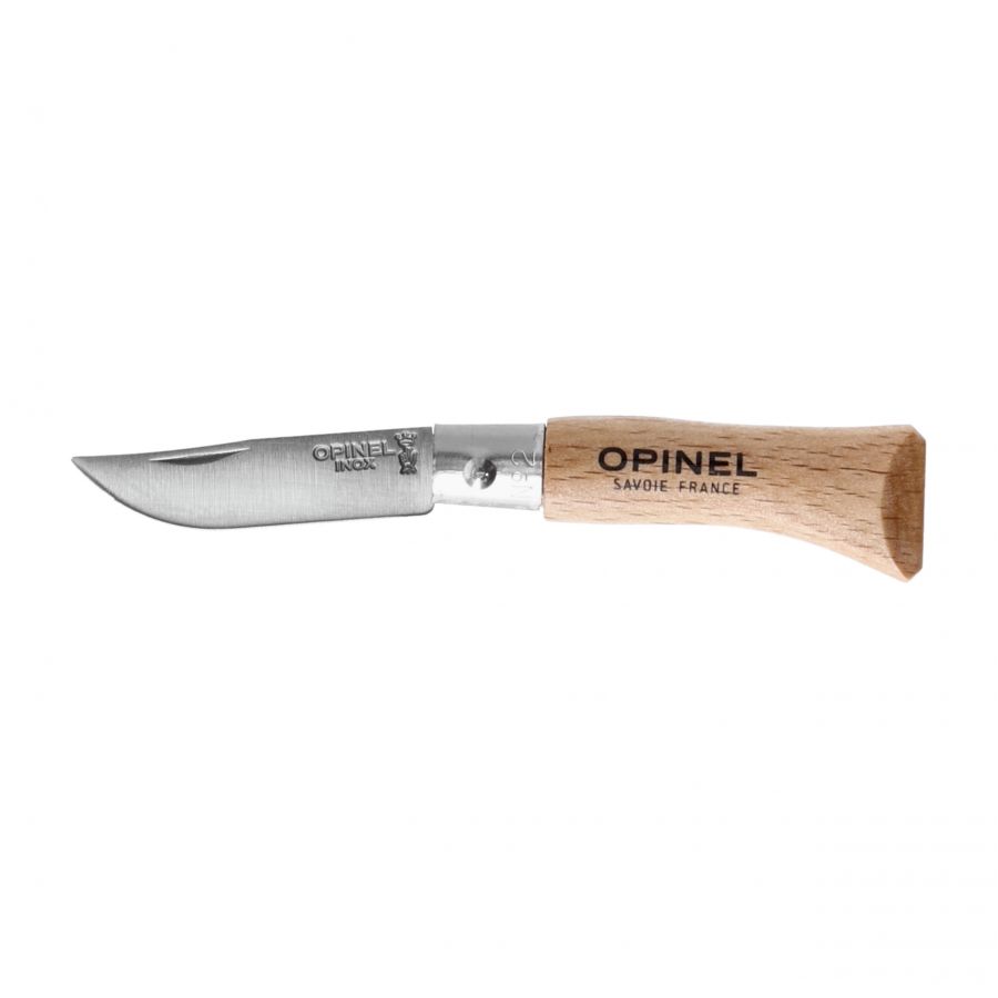 Nóż składany Opinel 02 inox buk 1/5