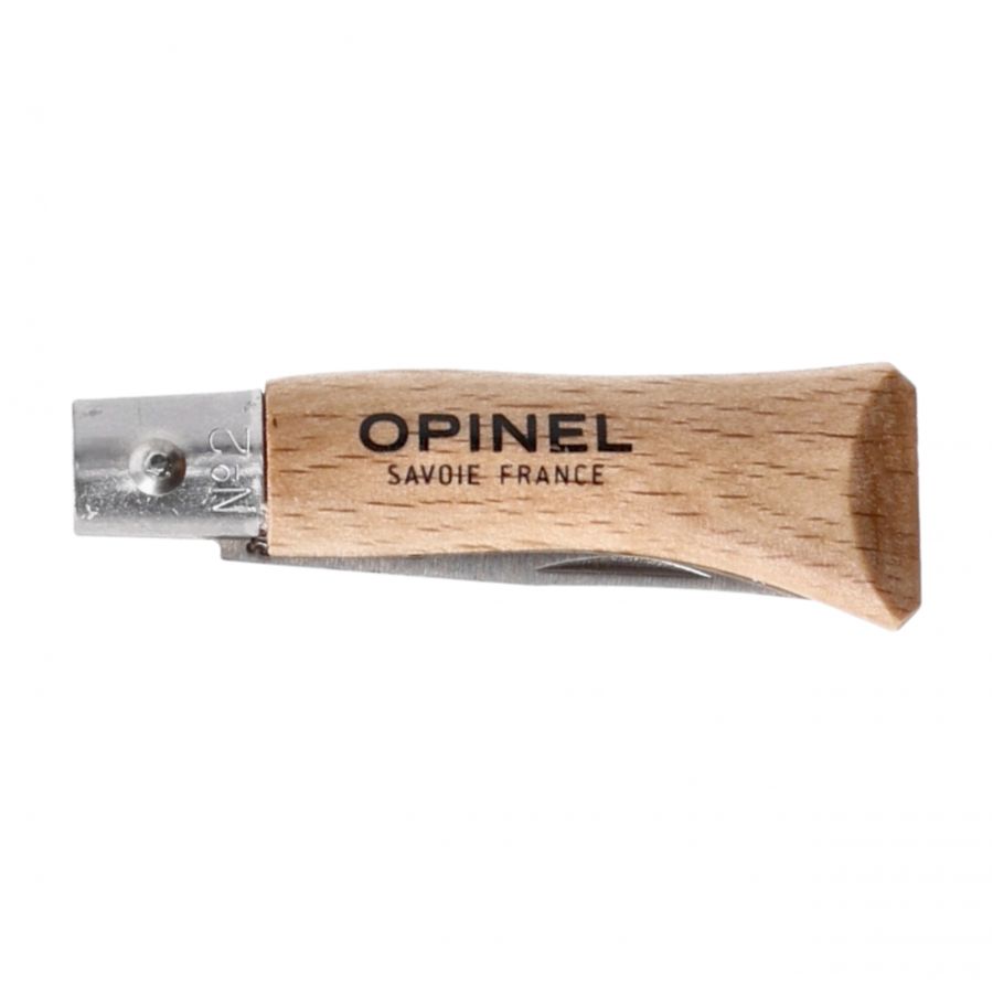 Nóż składany Opinel 02 inox buk 4/5