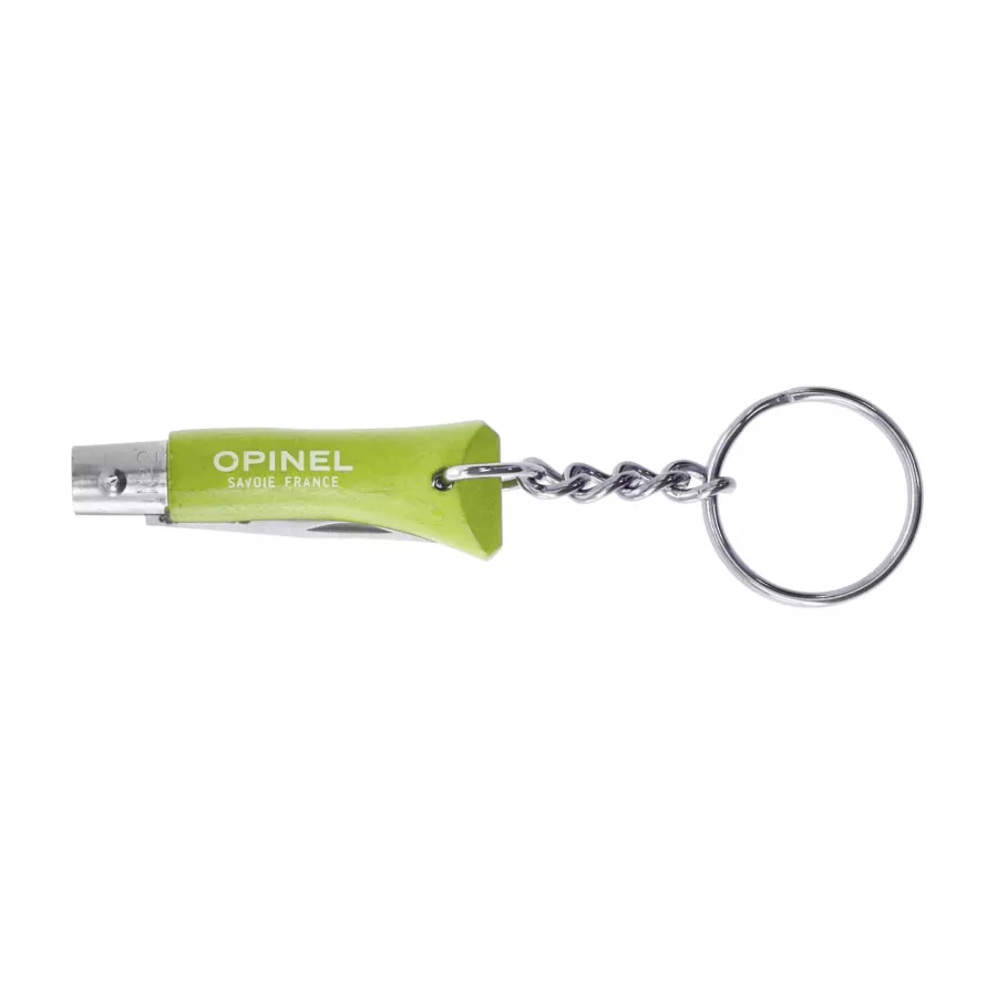 Nóż składany Opinel Colorama 02 brelok inox grab limonkowy 4/5