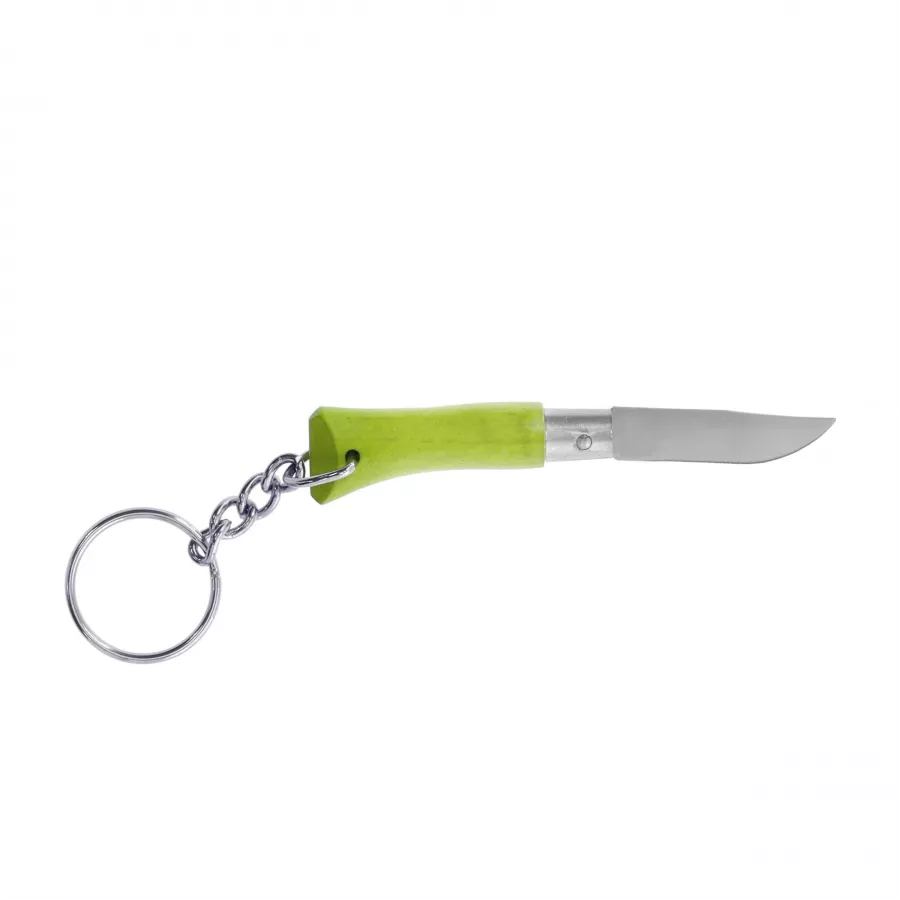 Nóż składany Opinel Colorama 02 brelok inox grab limonkowy 2/5