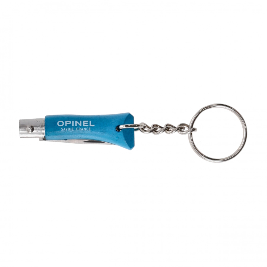 Nóż składany Opinel Colorama 02 brelok inox grab niebieski 4/5