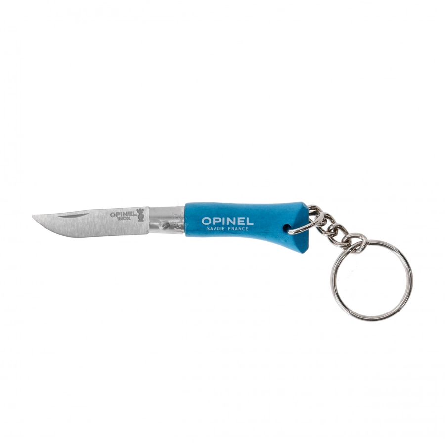 Nóż składany Opinel Colorama 02 brelok inox grab niebieski 1/5