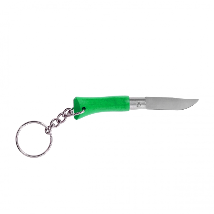 Nóż składany Opinel Colorama 02 brelok inox grab zielony 2/5
