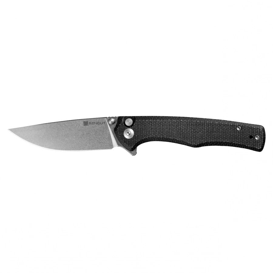 Nóż składany Sencut Crowley S21012-2 black micarta 1/6