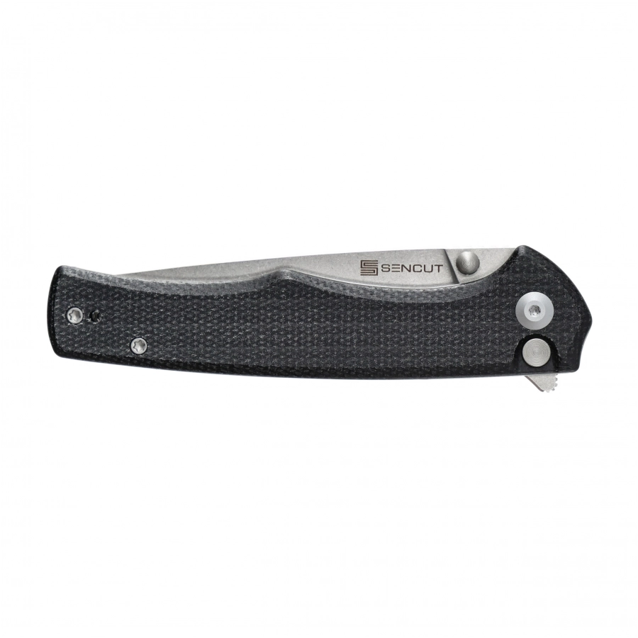 Nóż składany Sencut Crowley S21012-2 black micarta 4/6