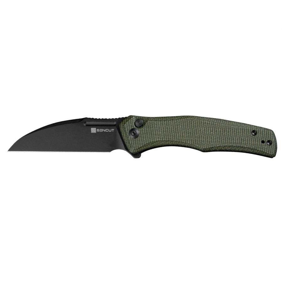 Nóż składany Sencut Watauga S21011-2 dark green micarta 1/6