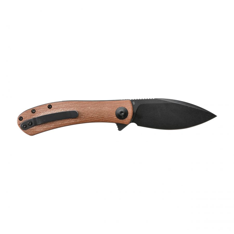 Nóż składany Trollsky Knives Mandu brązowy/czarne ostrze, wersja limitowana 2/5