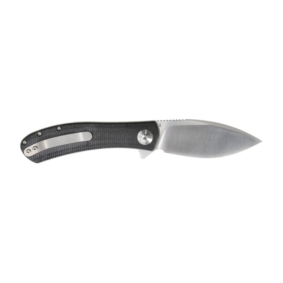 Nóż składany Trollsky Knives Mandu czarny/stalowe ostrze, wersja limitowana 2/5