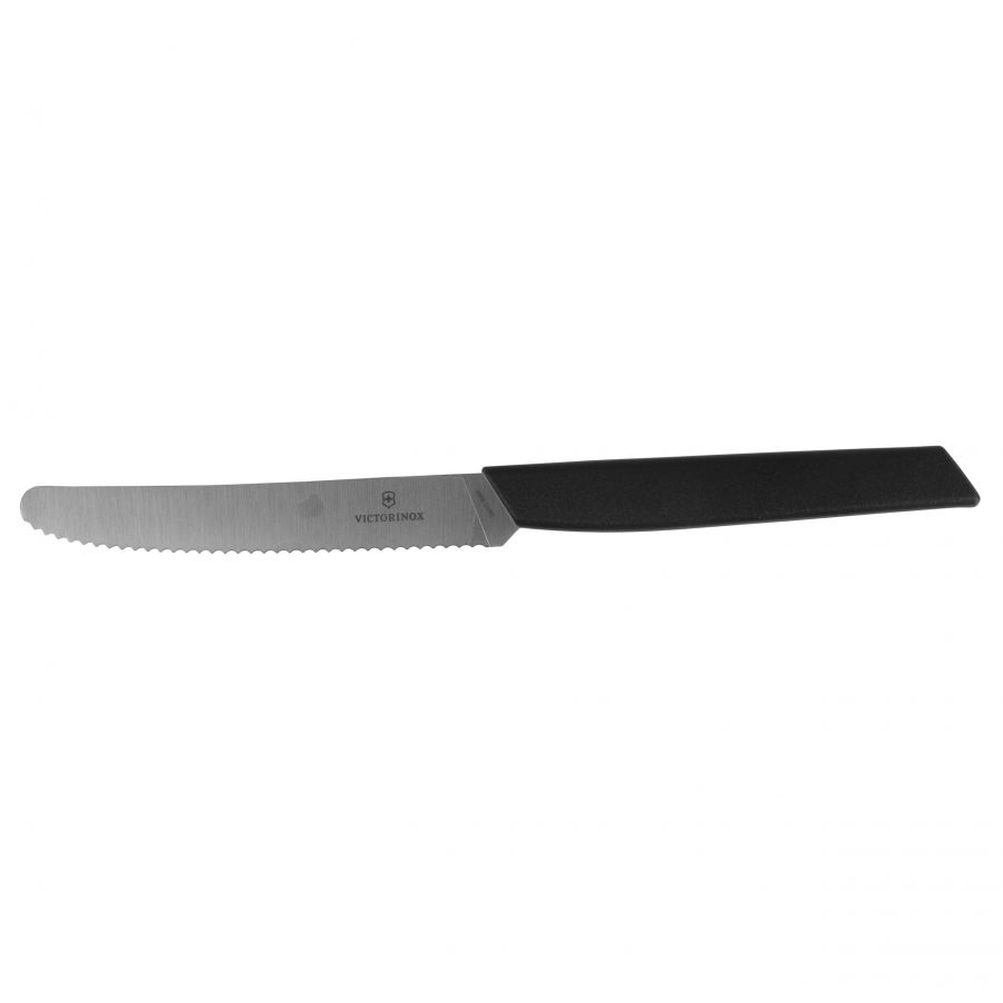 Nóż stołowy Victorinox Swiss Modern 6.9003.11W ząbkowany, czarny 1/1