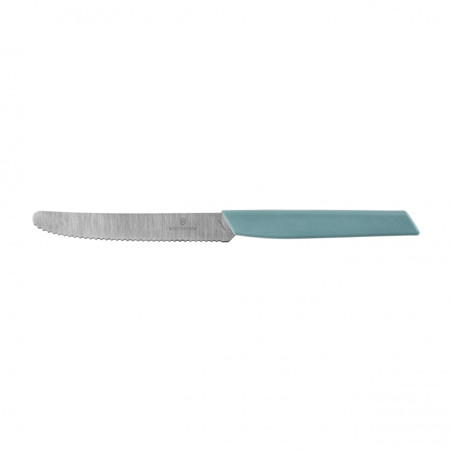 Nóż stołowy Victorinox Swiss Modern 6.9006.11W41 ząbkowany z zaokrąglonym czubkiem szałwiowy 1/3