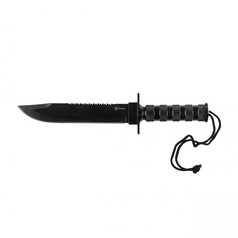 Nóż taktyczny Foxter Rambo zestaw survivalowy 35,5 cm + rzutka 1/5