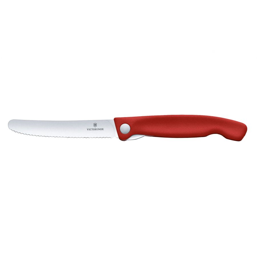 Nóż Victorinox Swiss Classic 6.7831.FB ząbkowany, czerwony, składany 1/5