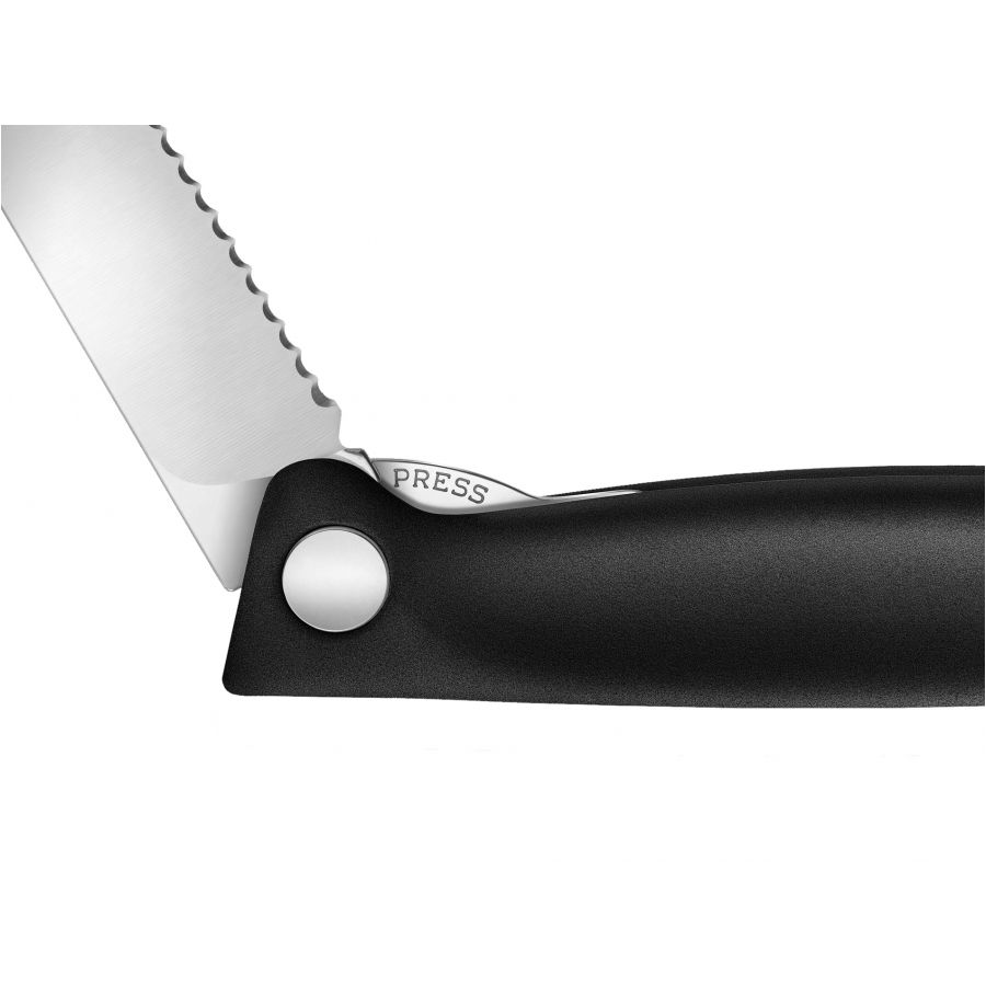 Nóż Victorinox Swiss Classic 6.7833.FB ząbkowany, czarny, składany 4/5
