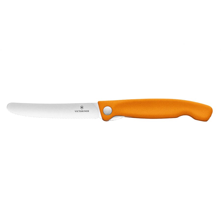 Nóż Victorinox Swiss Classic 6.7836.F9B ząbkowany, pomarańczowy, składany 1/6
