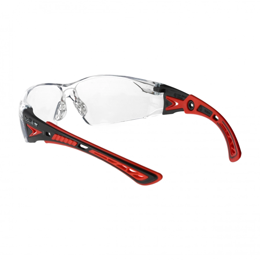Okulary ochronne Bolle RUSH+ - oprawka czarno-czerwona 2/4