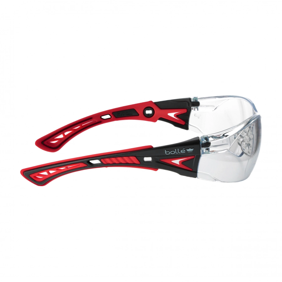 Okulary ochronne Bolle RUSH+ - oprawka czarno-czerwona 3/4