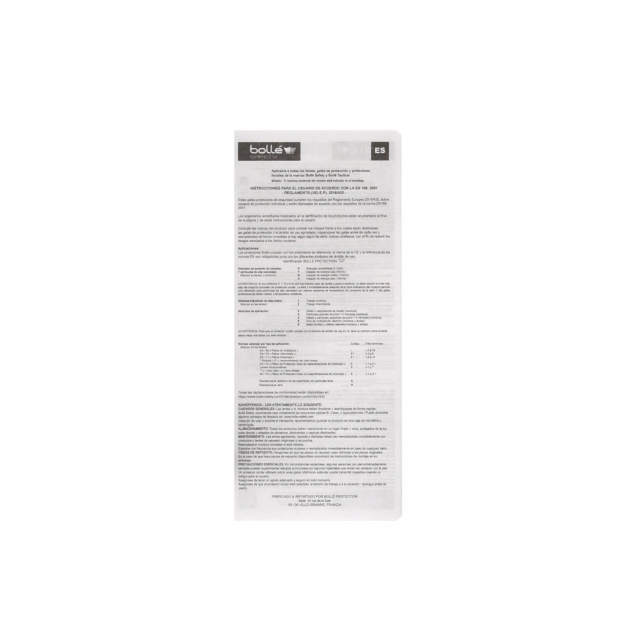 Okulary ochronne Bolle RUSH+ - oprawka czarno-czerwona 4/4