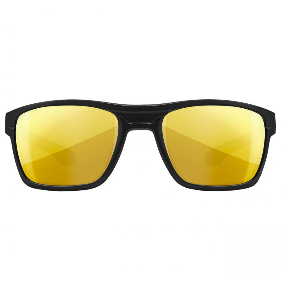 Okulary polaryzacyjne Wiley X Kingpin ACKNG04 amber gold mirror, czarne oprawki 1/5