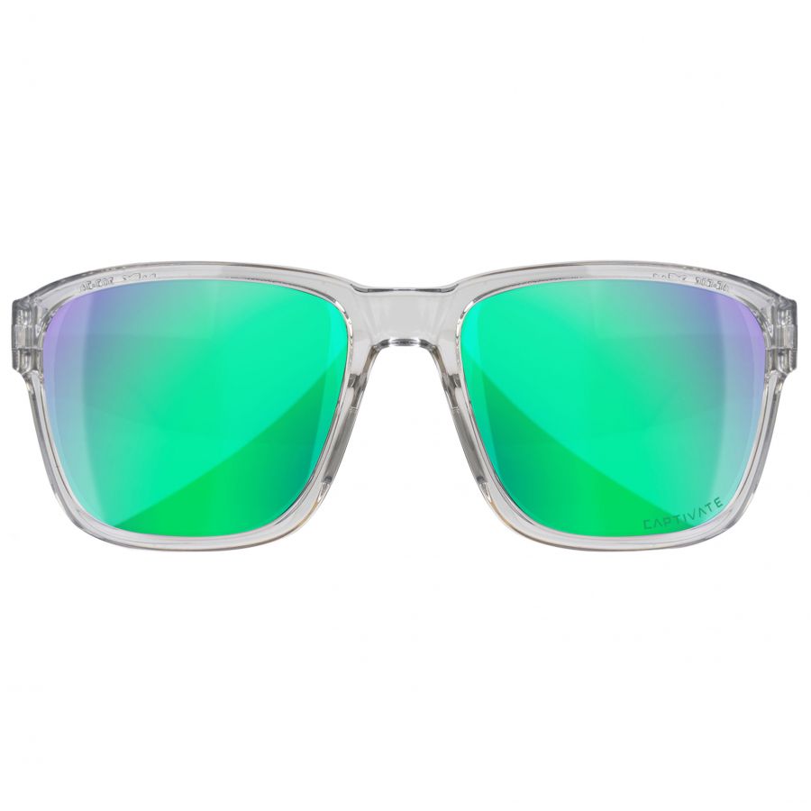 Okulary polaryzacyjne Wiley X Trek AC6TRK07 Captivate green mirror, szare oprawki 1/4