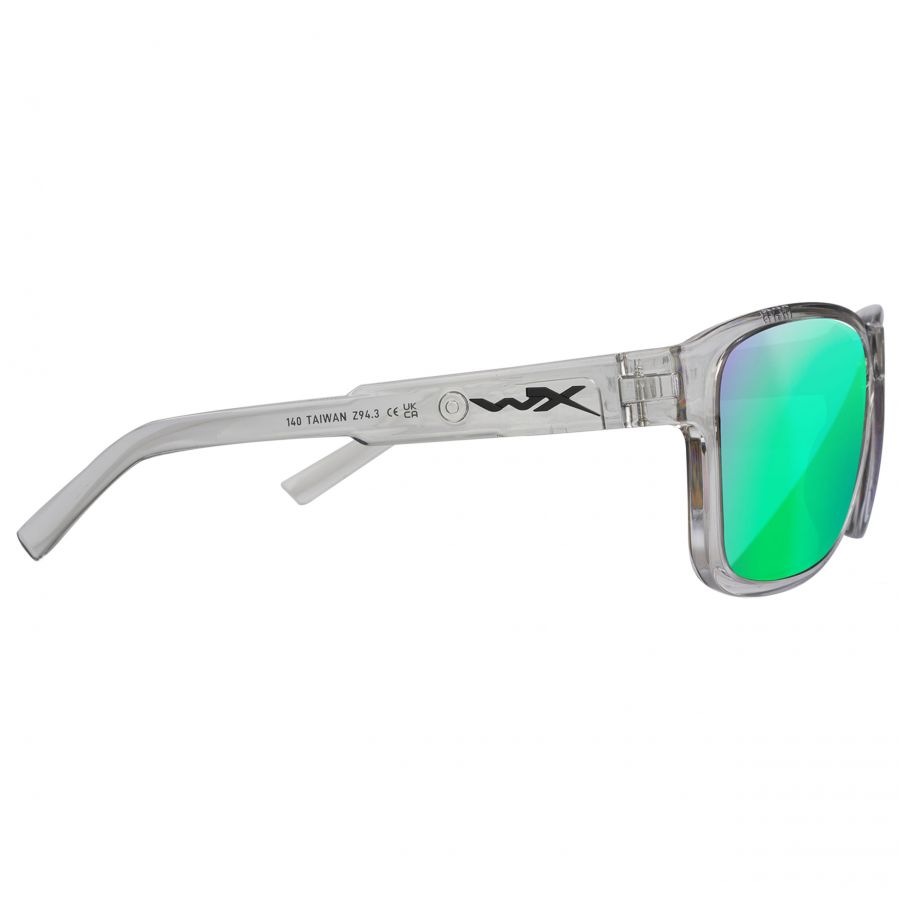 Okulary polaryzacyjne Wiley X Trek AC6TRK07 Captivate green mirror, szare oprawki 4/4