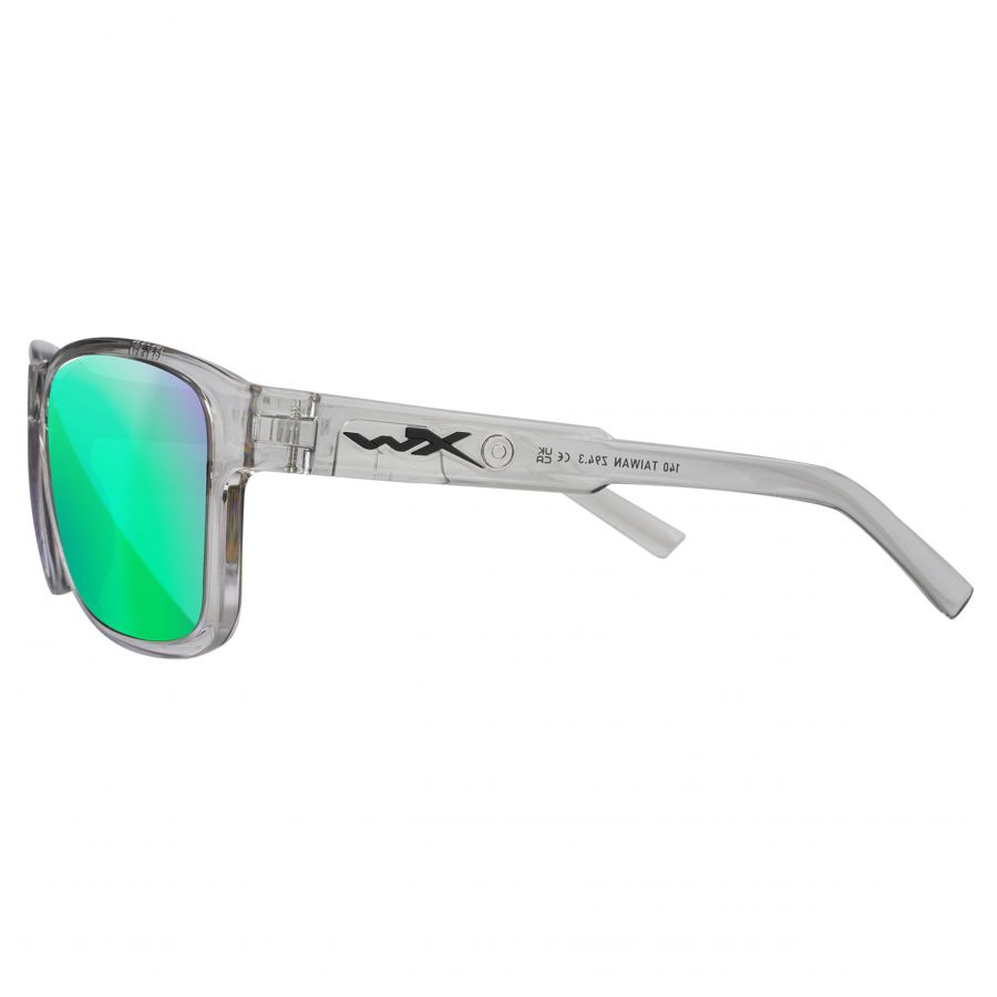 Okulary polaryzacyjne Wiley X Trek AC6TRK07 Captivate green mirror, szare oprawki 3/4